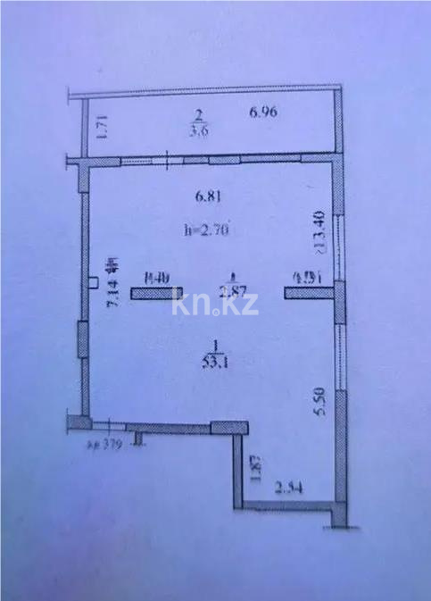 Продажа 2-комнатной квартиры, 57 м² - Продажа двухкомнатных квартир в Алматы - страница 2 фото 1 из 1