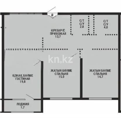 Продажа 3-комнатной квартиры, 78.1 м² в Алматы - фото 5