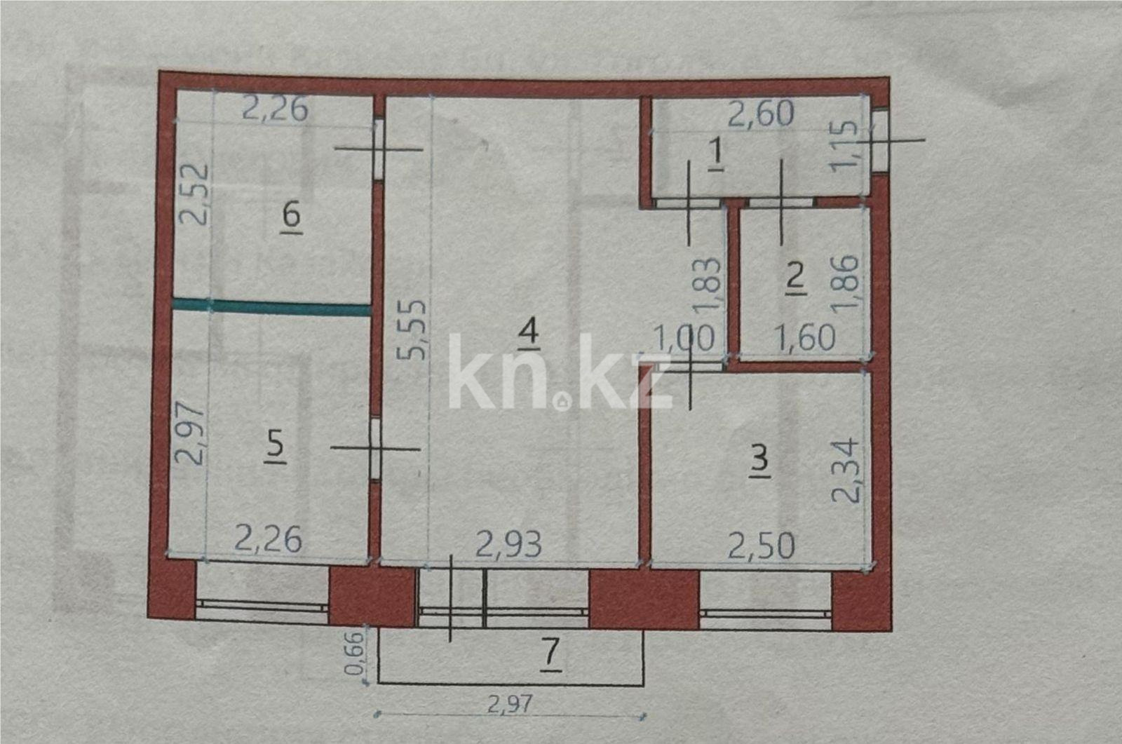 Продажа 2-комнатной квартиры, 43 м² - Недвижимость в Караганде - страница 5 фото 2 из 2