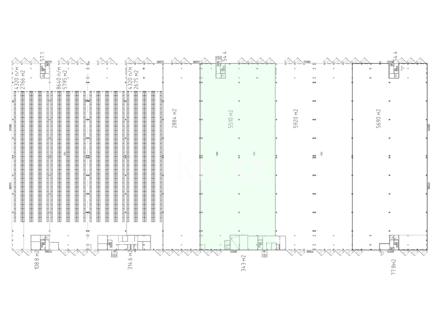 Аренда , 6394 м², ул. Центральная, дом  85/1 - Аренда баз, складов и промышленной недвижимости в Алматы фото 6 из 6