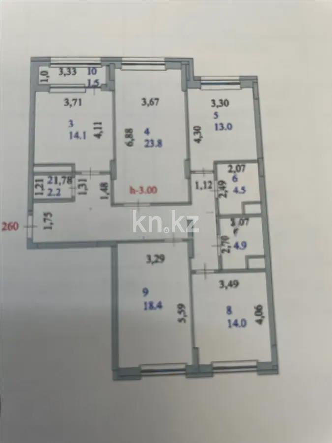 Продажа 4-комнатной квартиры, 116.3 м², ул. Толе би, дом  27 - Продажа  четырехкомнатных квартир в новостройках Астаны без посредников с фото фото 1 из 1