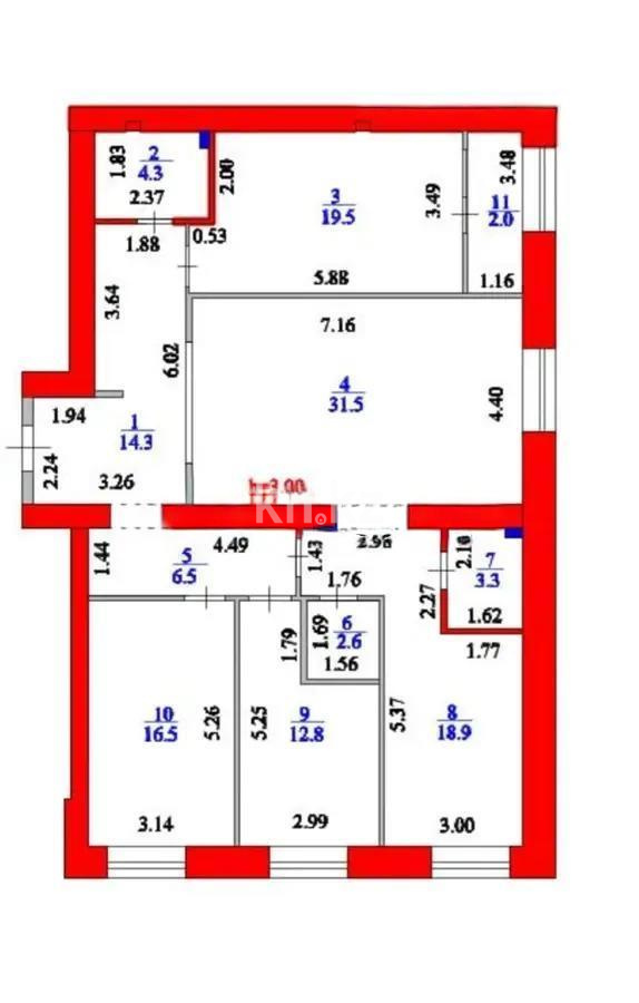 Продажа 4-комнатной квартиры, 132.2 м² - Продажа четырехкомнатных квартир в р-не Алматы Астаны фото 7 из 7