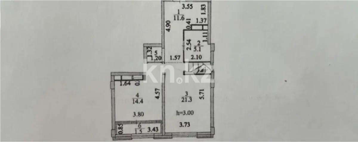 Продажа 2-комнатной квартиры, 57 м², ул. Калдаякова, дом  6 - Продажа квартир в новостройках Астаны без посредников фото 6 из 6