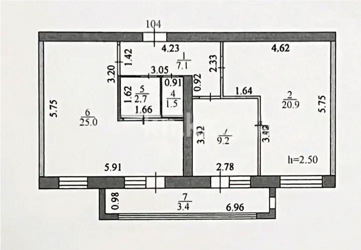 Продажа 2-комнатной квартиры, 69.8 м², ул. Омарова, дом  23/1 в Астане - фото 7