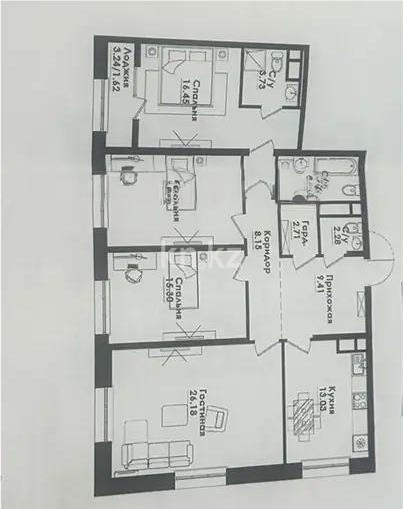 Продажа 4-комнатной квартиры, 120 м² - Продажа квартир в кирпичном доме в Алматы - страница 2 фото 4 из 4