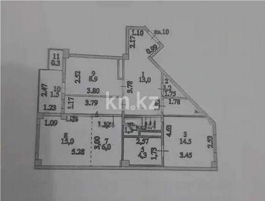 Продажа 3-комнатной квартиры, 67.4 м², ул. Сыганак, дом  15 - Продажа  трехкомнатных квартир в Астане с фото фото 5 из 5