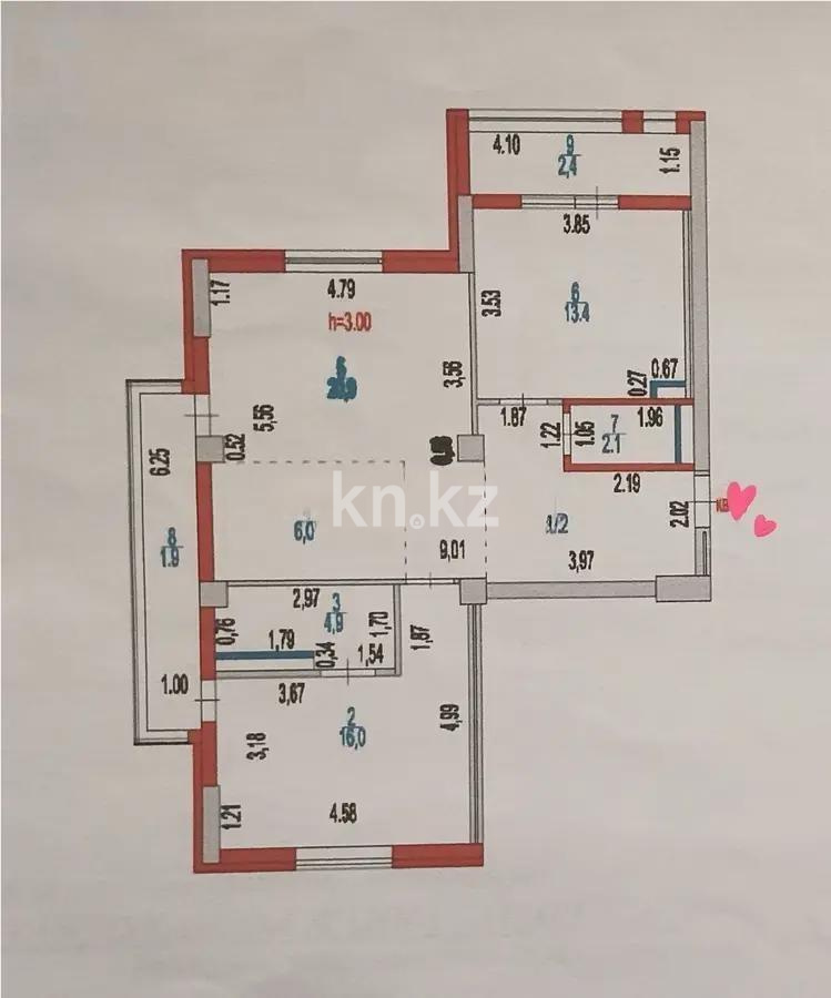 Продажа 3-комнатной квартиры, 78 м² в Астане - фото 5