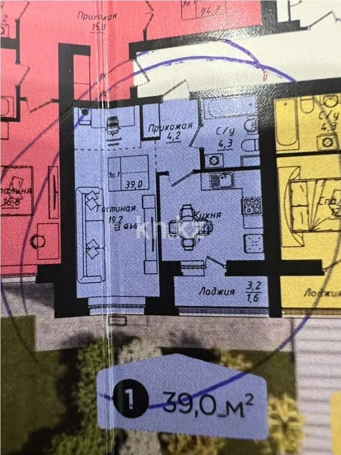 Продажа 1-комнатной квартиры, 39 м² - Продажа квартир от собственников в Астане - страница 5 фото 1 из 1