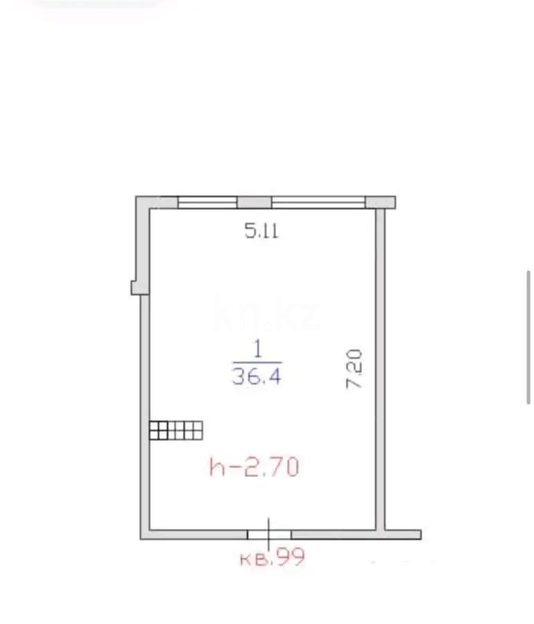 Продажа 2-комнатной квартиры, 37 м² в Алматы