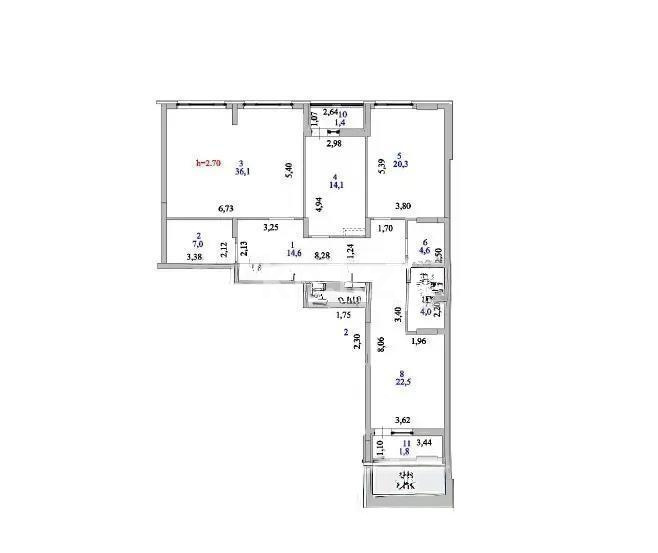 Продажа 3-комнатной квартиры, 132 м², ул. Шаймерденова, дом  2 в Астане - фото 3