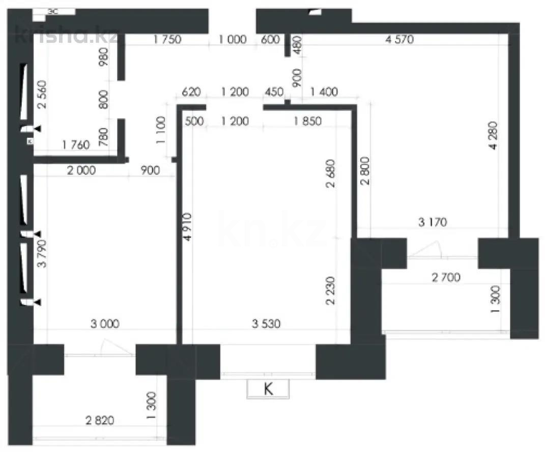 Продажа 2-комнатной квартиры, 62 м², ул. Карбышева, дом  4/3 - Продажа  двухкомнатных квартир в Караганде фото 1 из 1