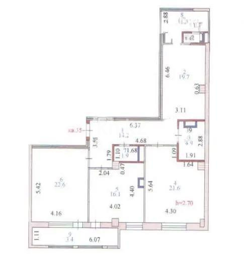 Продажа 3-комнатной квартиры, 106.1 м² - Продажа трехкомнатных квартир в монолитно-каркасном доме в Астане фото 4 из 4