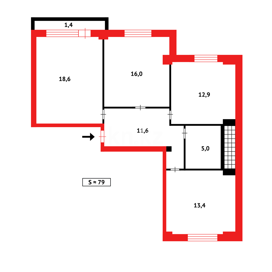 Продажа 3-комнатной квартиры, 80 м² - Недвижимость в Казахстане - страница 8 фото 31 из 31