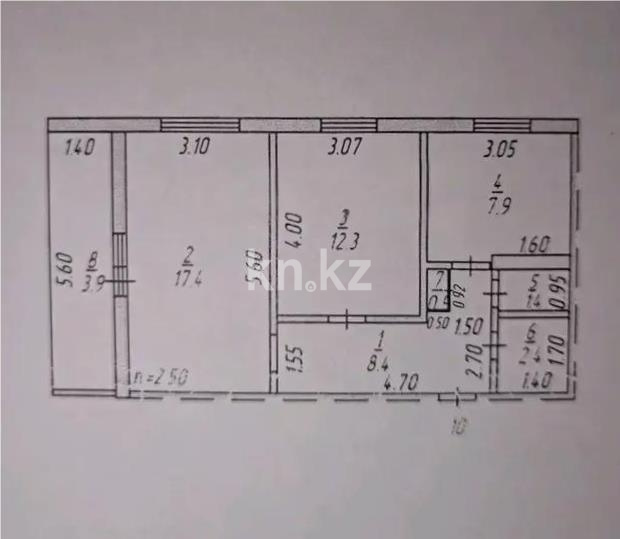 Продажа 2-комнатной квартиры, 54 м² в Темиртау - фото 7
