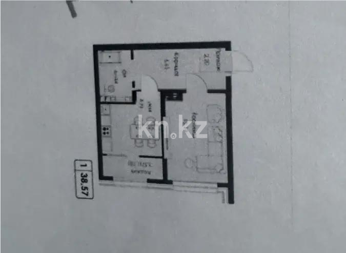 Продажа 1-комнатной квартиры, 39 м² в Алматы