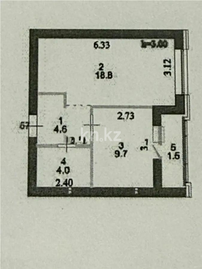 Продажа 1-комнатной квартиры, 39.5 м² в Астане