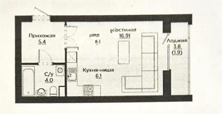 Продажа 1-комнатной квартиры, 34.31 м² - Продажа квартир от собственников в Астане - страница 6 фото 4 из 4