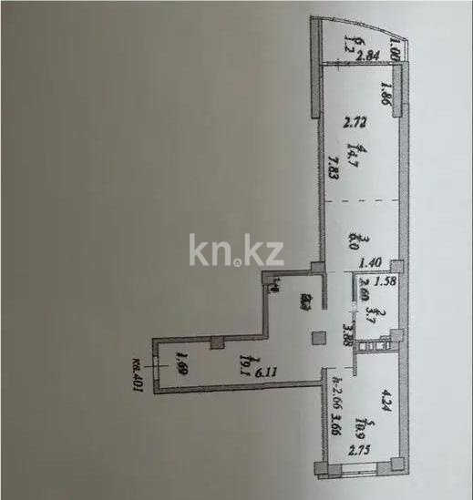 Продажа 1-комнатной квартиры, 55.6 м² в Астане - фото 6