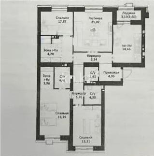 Продажа 4-комнатной квартиры, 124 м² - Продажа четырехкомнатных квартир от собственников в Астане - страница 6 фото 5 из 5