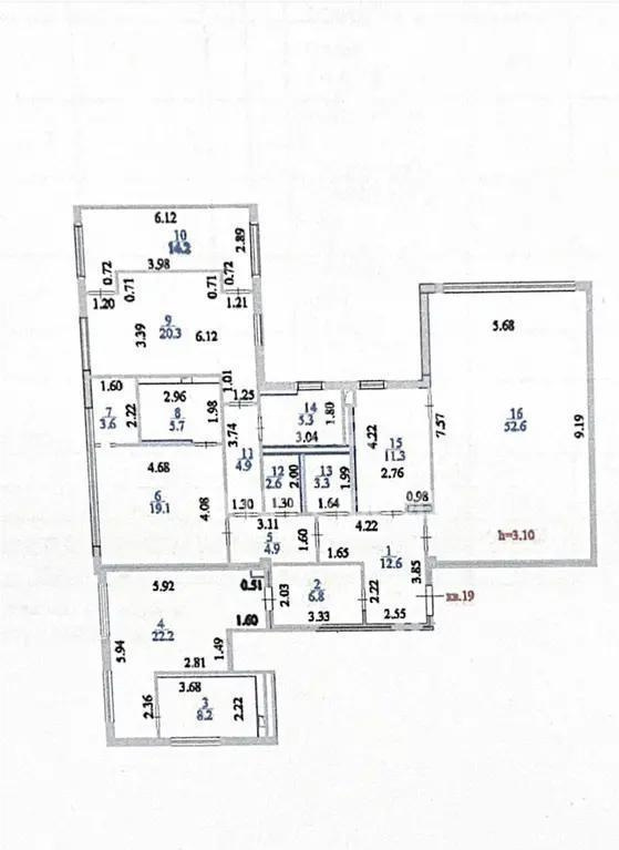 Продажа 4-комнатной квартиры, 197.6 м² - Продажа  четырехкомнатных квартир в новостройках Астаны фото 1 из 1