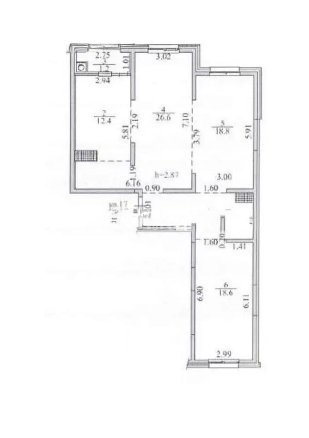 Продажа 3-комнатной квартиры, 89.2 м² - Продажа трехкомнатных квартир в Алматы фото 1 из 1