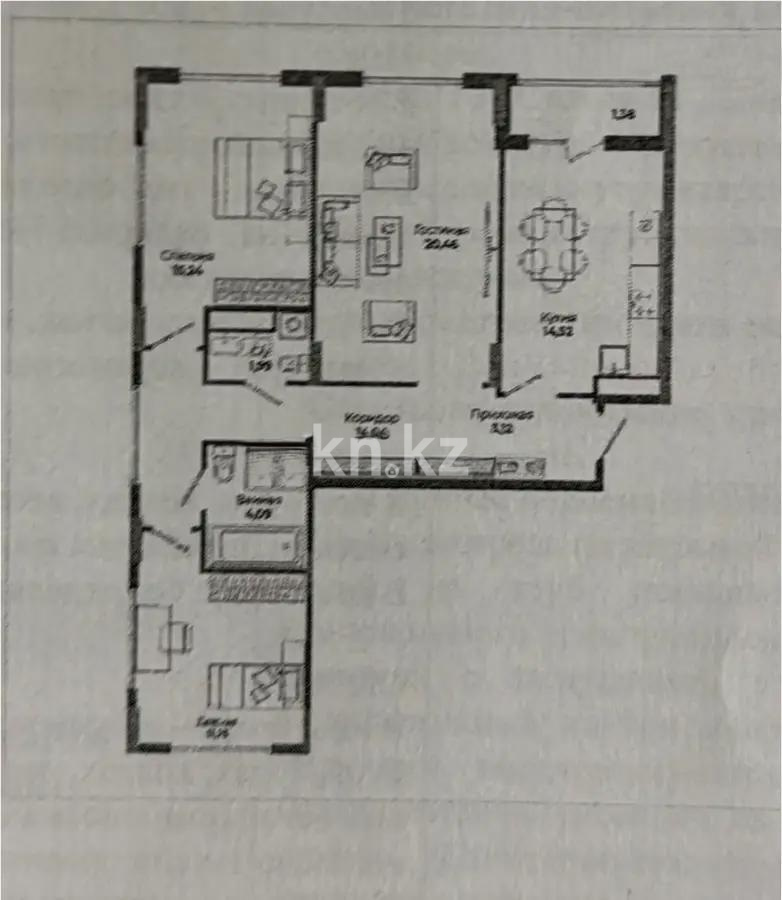 Продажа 3-комнатной квартиры, 89 м² - Продажа трехкомнатных квартир в Астане - страница 4 фото 7 из 7