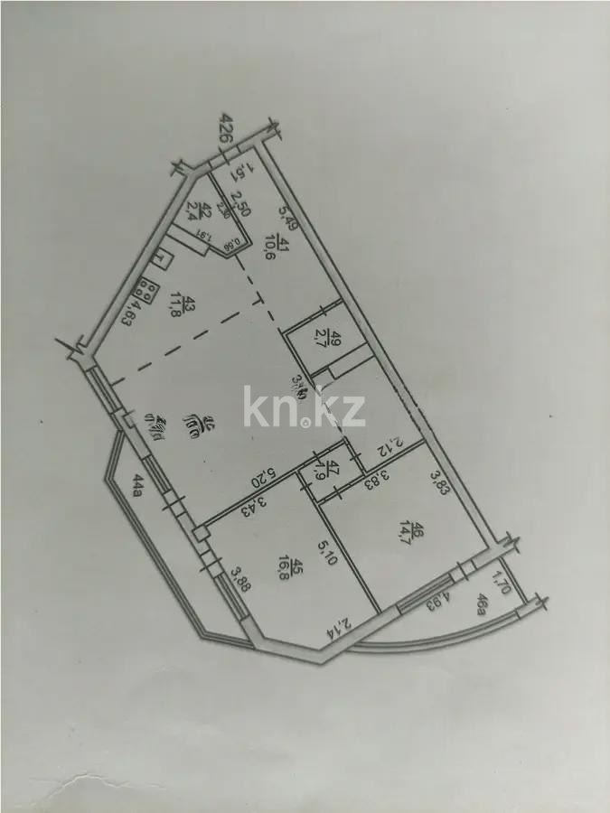Продажа 3-комнатной квартиры, 100 м², пр. Абая, дом  150/230 - Продажа  трехкомнатных квартир в новостройках Алматы без посредников фото 8 из 8