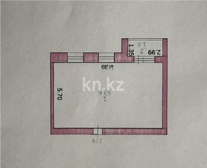 Продажа 2-комнатной квартиры, 55 м² в Караганде