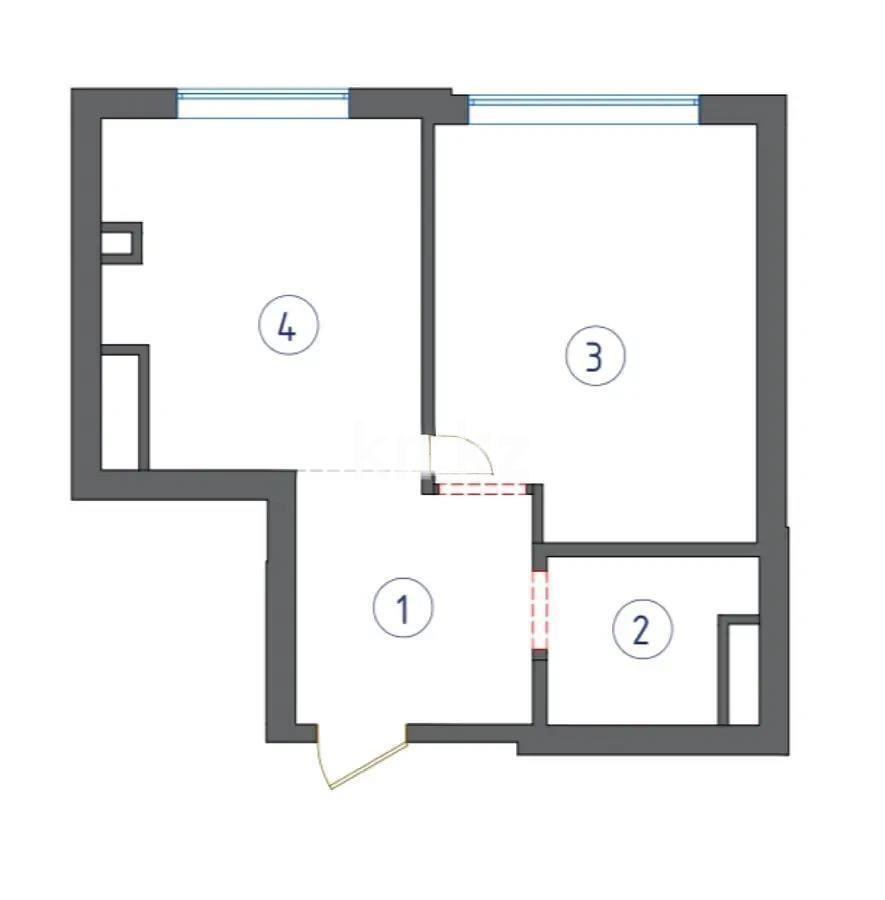 Продажа 1-комнатной квартиры, 33 м², ул. Туркестан, дом  115 - Продажа  однокомнатных квартир в новостройках Алматы фото 1 из 1