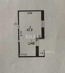 Продажа 2-комнатной квартиры, 42 м², ул. Муканова - Продажа квартир в Караганде фото 8 из 12