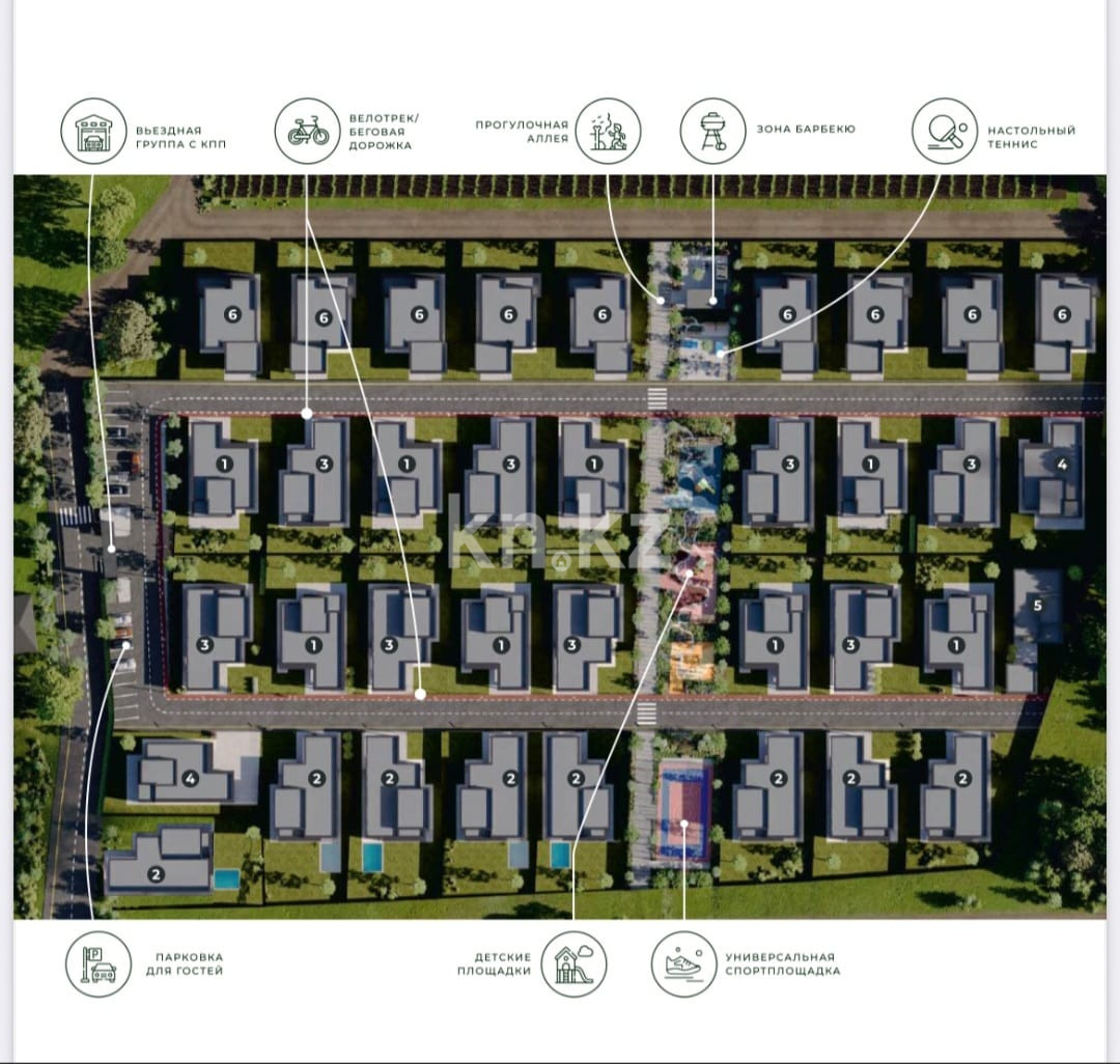 Продажа 3-комнатного дома, 201 м², ул. Новостройка - Продажа квартир в Алматы фото 19 из 19