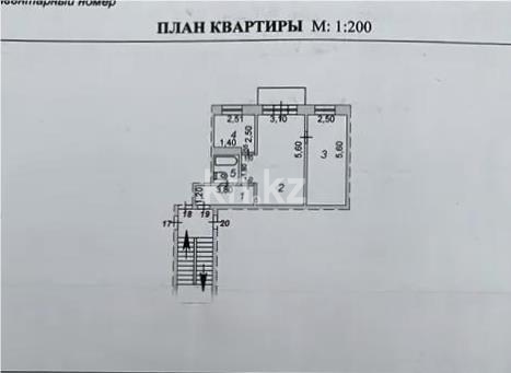 Продажа 2-комнатной квартиры, 46 м² - Продажа жилой и коммерческой недвижимости в Караганде фото 5 из 5