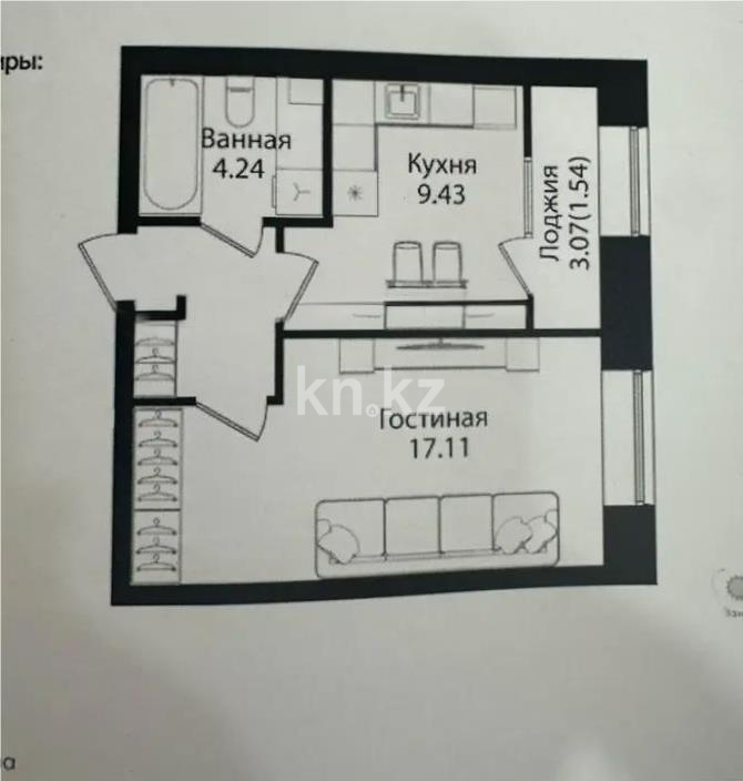 Продажа 1-комнатной квартиры, 36 м² - Продажа квартир от собственников в Астане - страница 19 фото 1 из 1