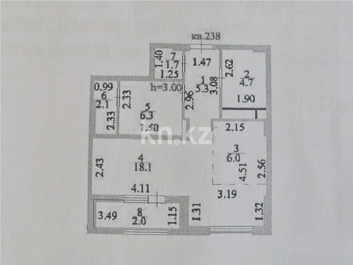 Продажа 2-комнатной квартиры, 46.2 м² в Астане - фото 9