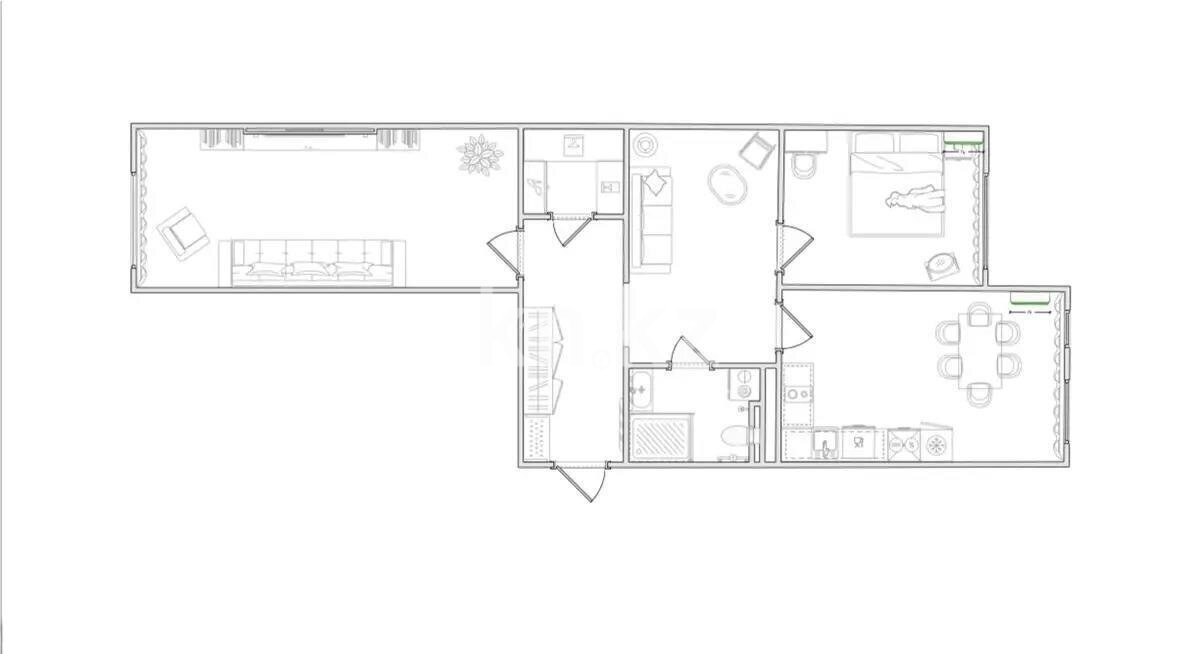 Продажа 3-комнатной квартиры, 78 м² в Алматы - фото 6