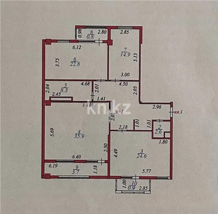 Продажа 3-комнатной квартиры, 137 м², ул. Акмешит, дом  19/1 в Астане