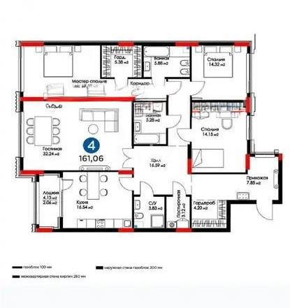 Продажа 4-комнатной квартиры, 161 м² в Астане