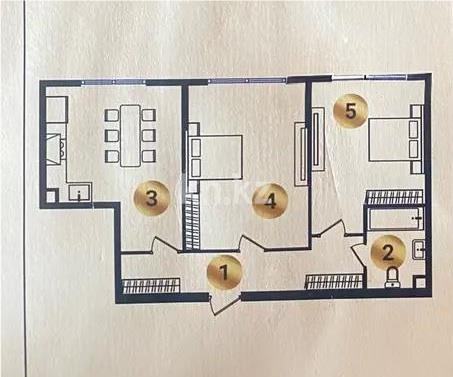 Продажа 2-комнатной квартиры, 70.7 м² - Продажа баз, складов и промышленной недвижимости в Атырау фото 1 из 1