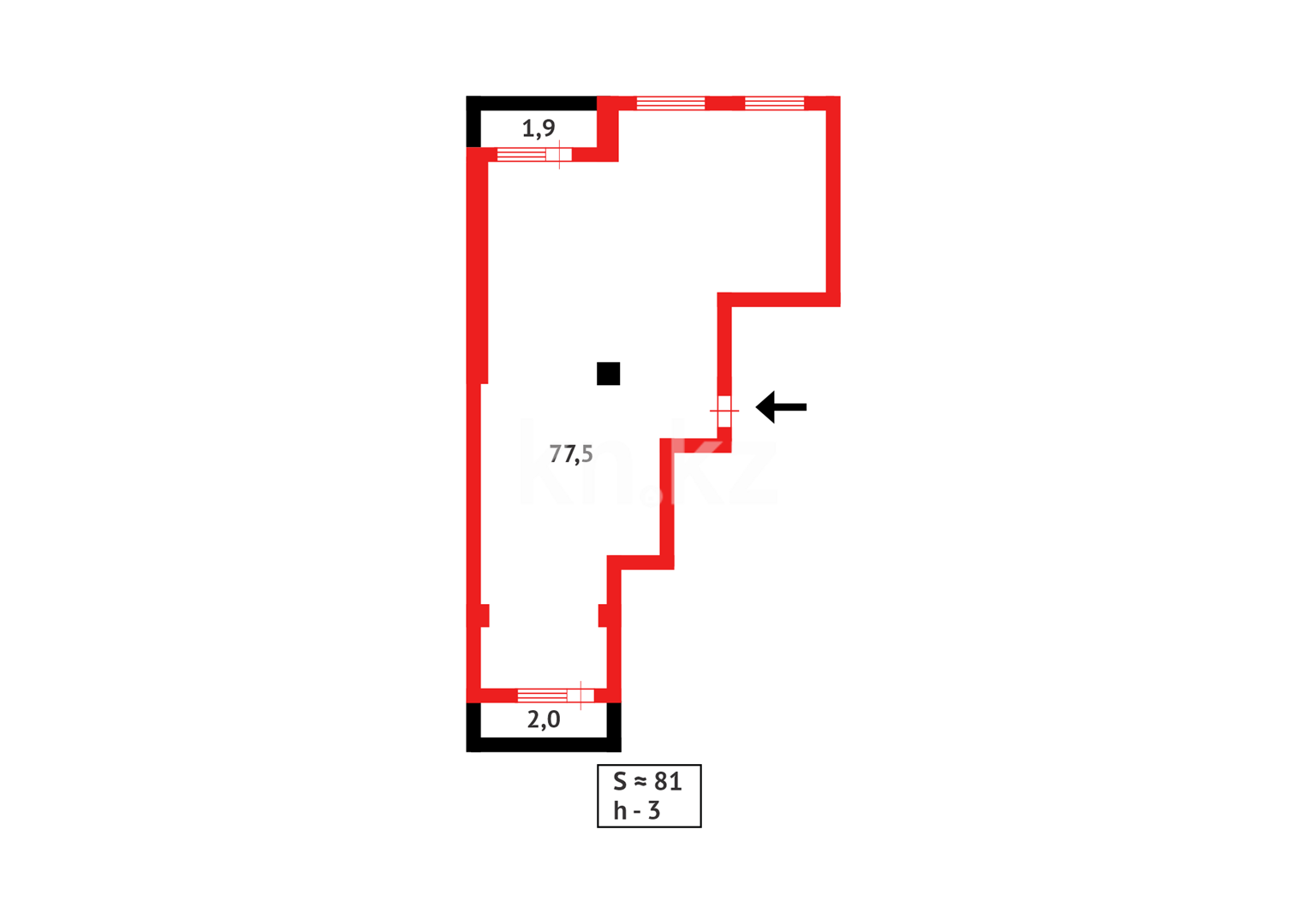 Продажа 3-комнатной квартиры, 81.5 м² - Продажа квартир в Караганде - страница 62 фото 13 из 14