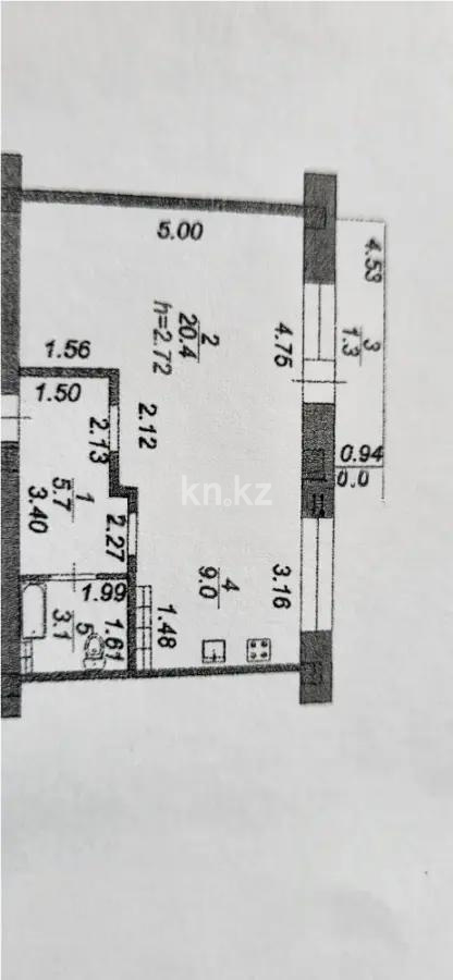 Продажа 1-комнатной квартиры, 39.5 м² - Недвижимость в Алматы - страница 29 фото 4 из 4