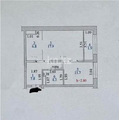 Продажа 2-комнатной квартиры, 51 м², ул. Туркестан, дом  115 в Алматы - фото 5
