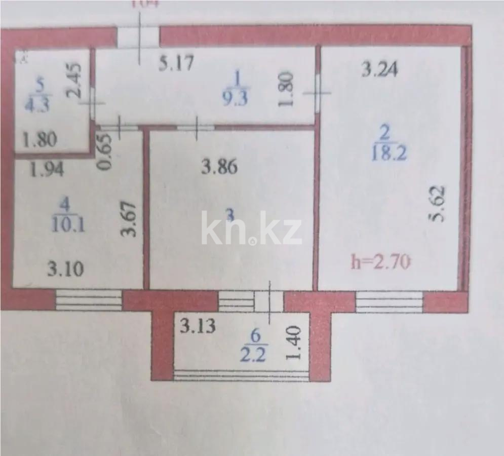 Продажа 2-комнатной квартиры, 60 м² - Продажа двухкомнатных квартир в Казахстане - страница 29 фото 1 из 1