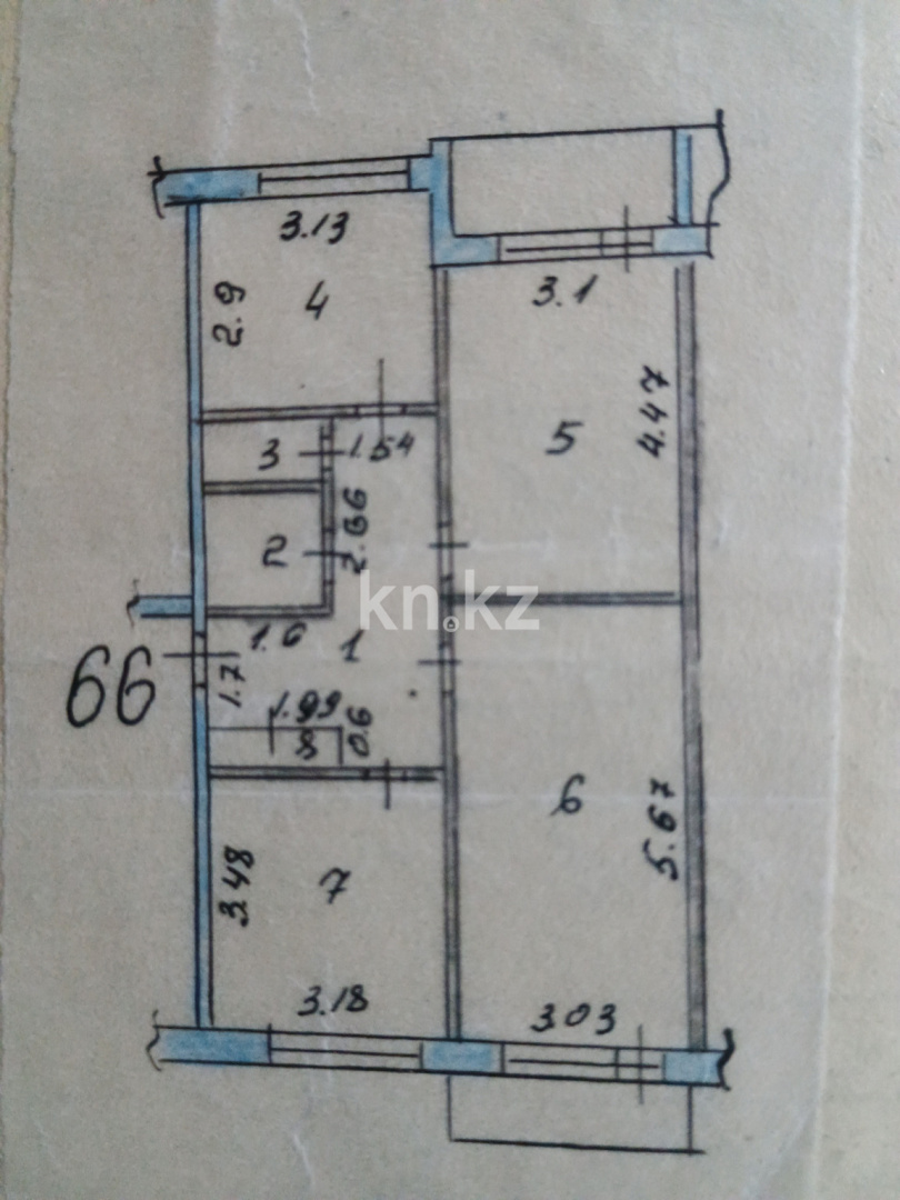 Продажа 3-комнатной квартиры, 70 м², ул. Карбышева, дом  34 - Продажа квартир в Усть-Каменогорске фото 18 из 18