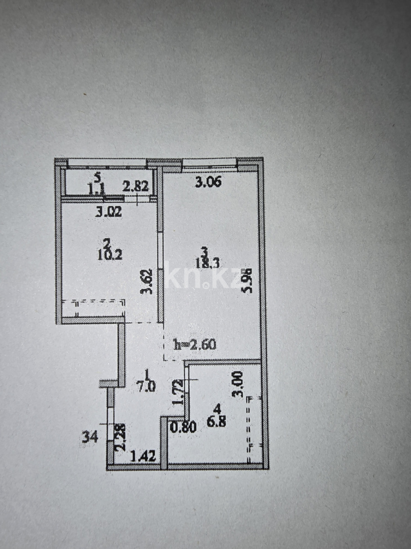 Продажа 1-комнатной квартиры, 43.4 м² в Астане - фото 5