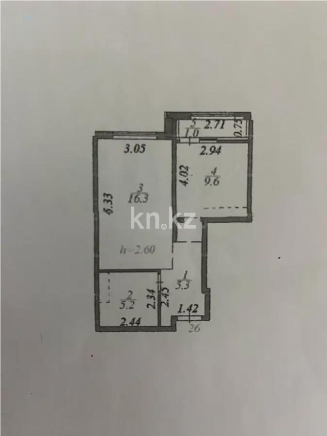 Продажа 1-комнатной квартиры, 37.4 м², ул. Казыбек би, дом  13 - Продажа  однокомнатных квартир в новостройках Астаны фото 1 из 1