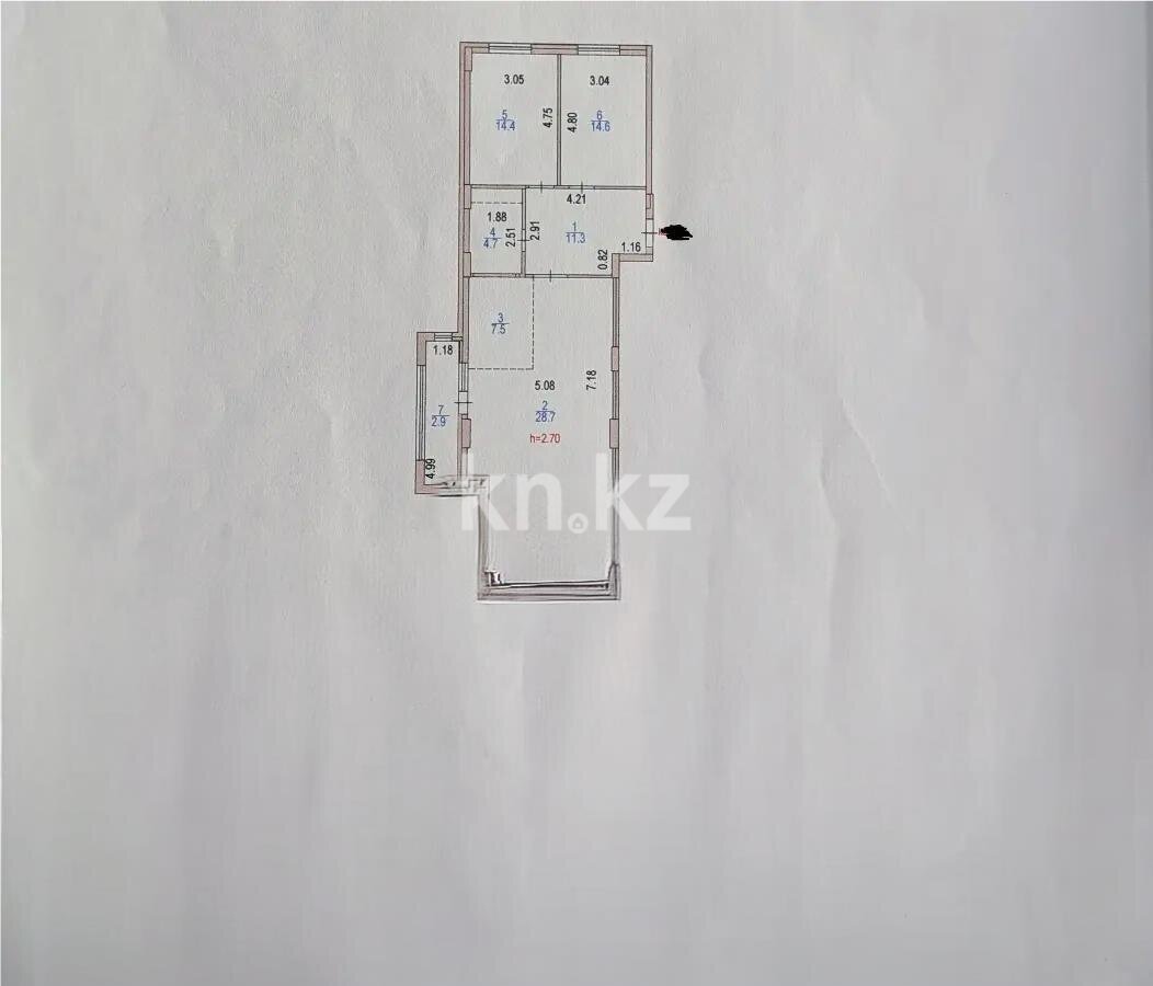 Продажа 3-комнатной квартиры, 84.1 м² в Астане - фото 5