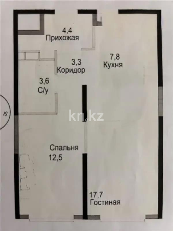 Продажа 2-комнатной квартиры, 50.4 м² в Алматы - фото 3