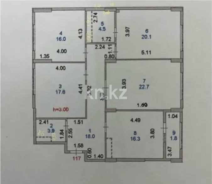 Продажа 4-комнатной квартиры, 121 м² - Продажа недвижимости в Астане - страница 32 фото 6 из 6