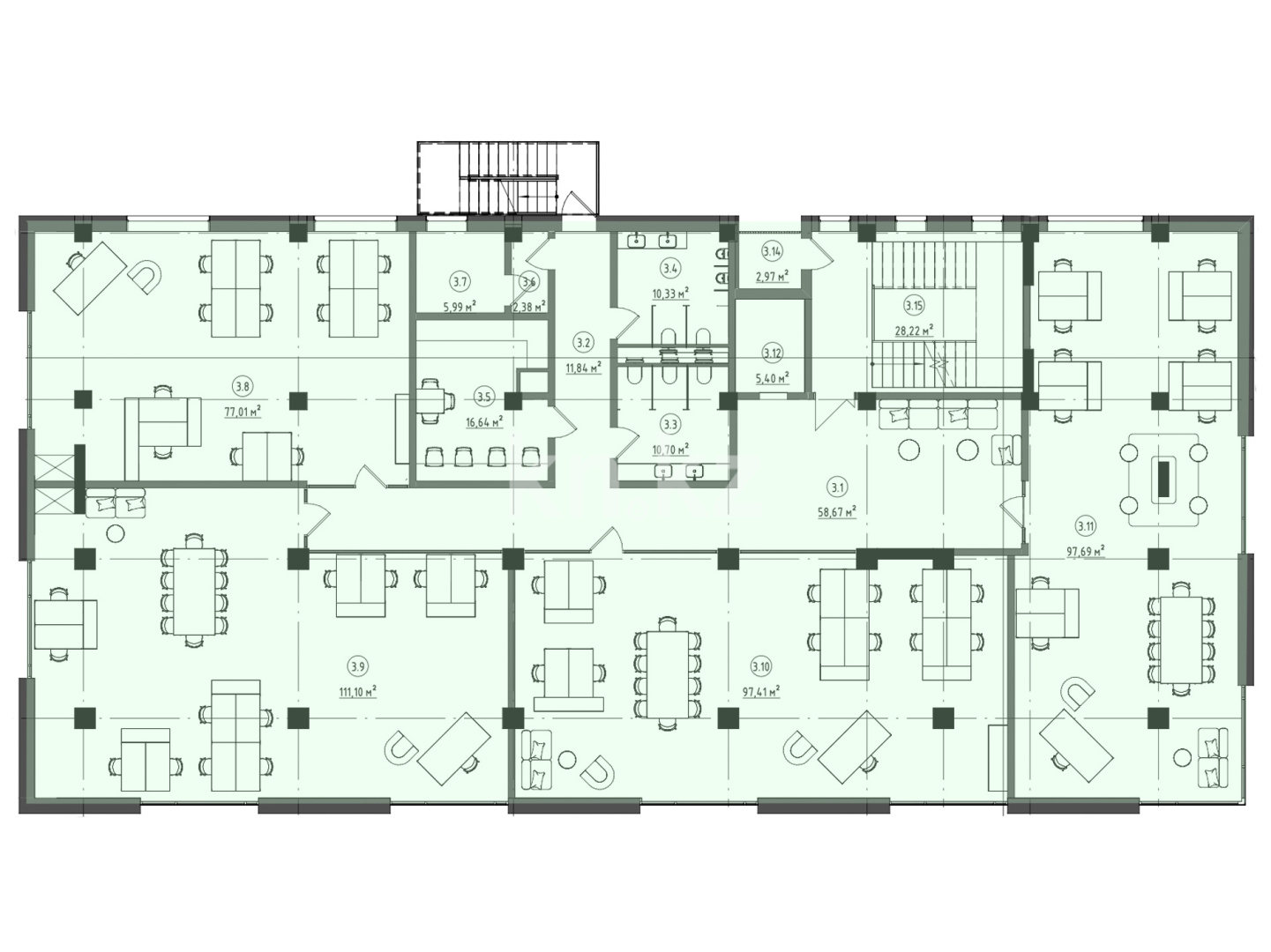 Продажа , 1069.8 м², ул. Черепанова, дом  16а - Продажа офисных и торговых помещений в Алматы с фото фото 10 из 10