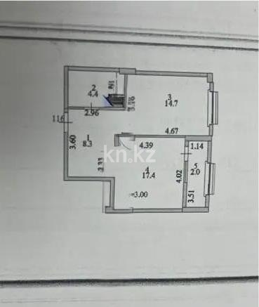 Продажа 1-комнатной квартиры, 46 м² в Астане - фото 3